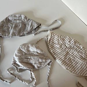 3 briar baby hats